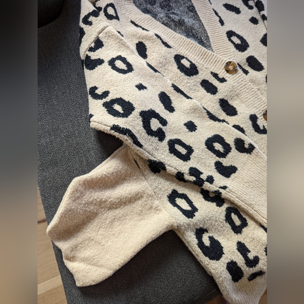 Leopard Print Sweater (Long) - image 4